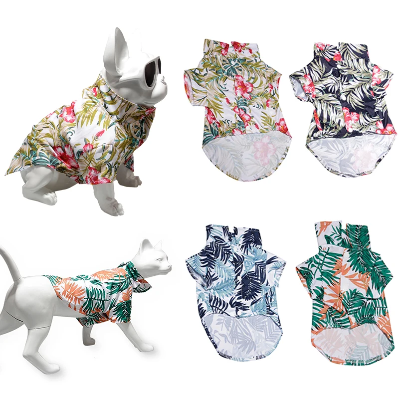 

Cute Dog Clothes T-shirt Pet Clothes Summer Pet Clothing for Small Medium Dogs V Neck Shirt Short Sleeve S-XXL Pet Supplies