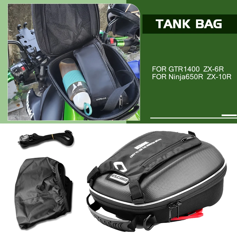 

ZX 10R Motorcycle Navigation Tank Bag For Kawasaki Ninja ZX-10R ZX-6R ZX-14R ZX10R Z1000R KLZ1000 KLE650 Versys Luggage Bags