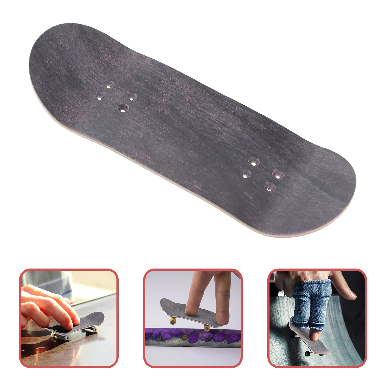 Deck Finger Fingerboard Mini Skateboards Toy Wood Cruiser Di