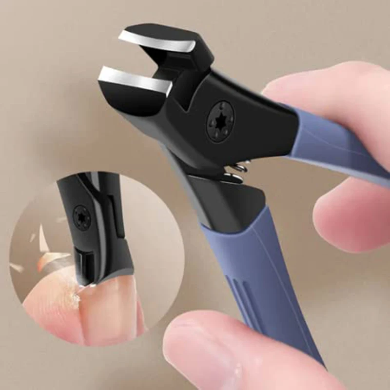 

Щипцы для ногтей из нержавеющей стали, высокоточный аппарат для удаления лака с изогнутыми краями, для взрослых, мужчин и женщин, большие размеры