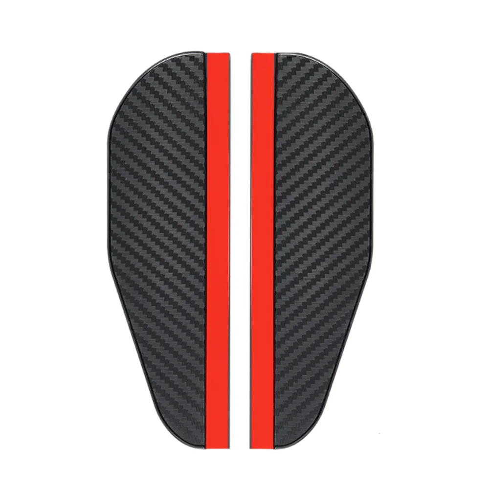 

2 Pcs PVC Carbon Fiber Look Car Side Rear View Mirror Rain Eyebrow Visor Sun Shade Snow Guard Weather Shield Cover