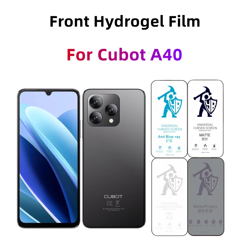 Фото 2 шт. матовая гидрогелевая пленка для Cubot A40 HD, защитная пленка для экрана Cubot A40, матовая защитная пленка для защиты глаз, антишпионская матовая защитная пленка №1
