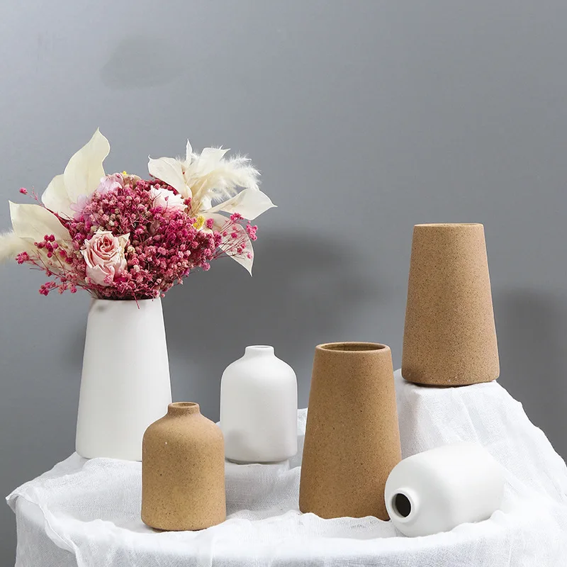 

European Style Fresh Hydroponic Dried Flower Home Decoration Ceramic Vase