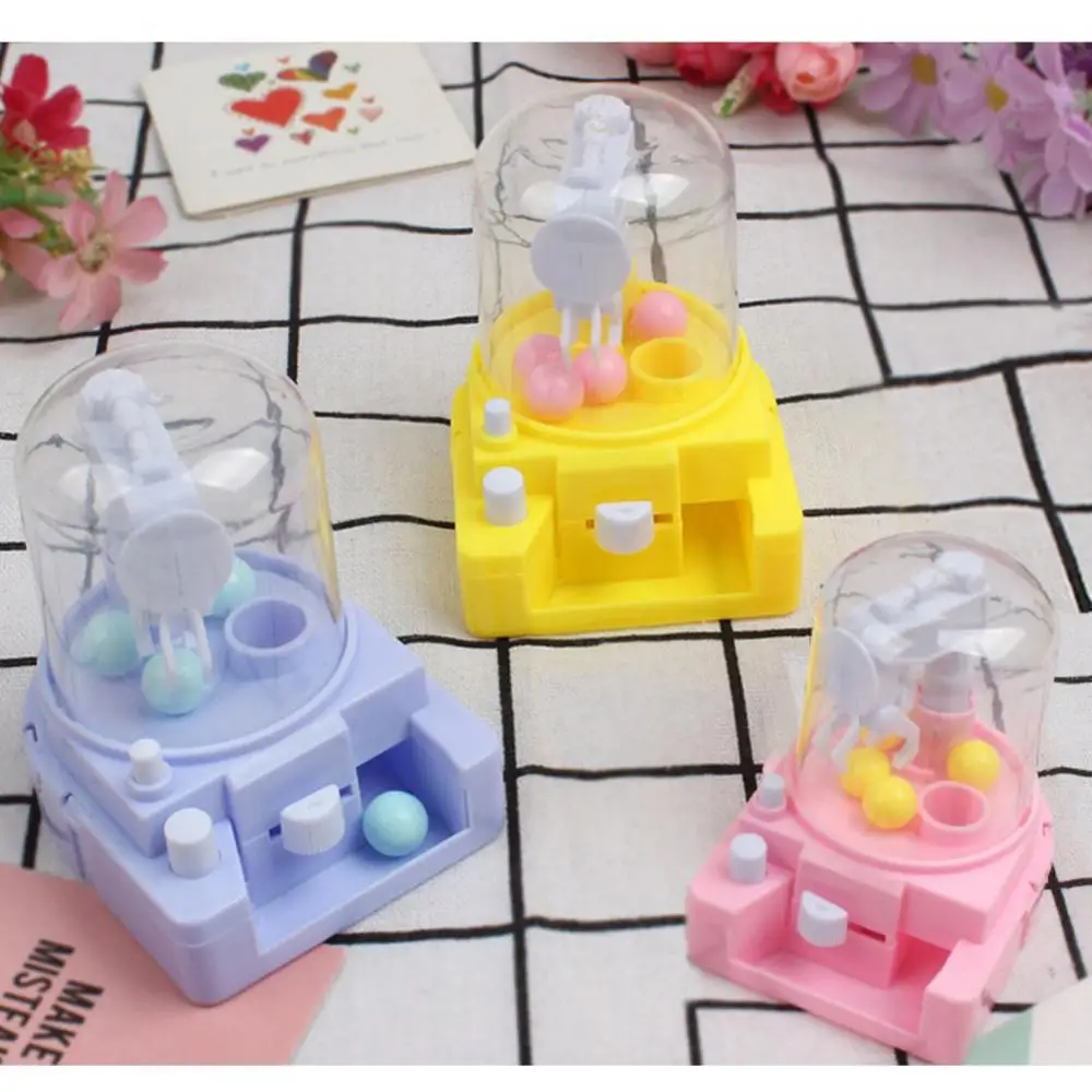 

1pc Baby Simulation Mini Catching Candy Clips Machine Fun Hand-eye Training Game Manual Educational Toys Boys Girls Desktop Toys
