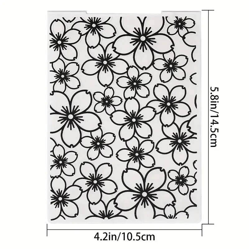 1 Шт. Пластиковый Бумажный Шаблон С Цветочным Узором Простое Изготовление