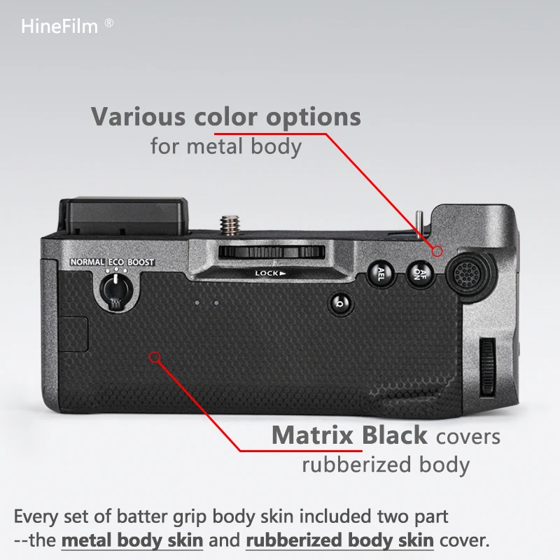 Фото Hinefilm Skin для камеры Fujifilm VG-XH, крышка для аккумулятора, наклейка на кожу для камеры Fujifilm X-H2 X-H2S, наклейка на аккумуляторную ручку №3