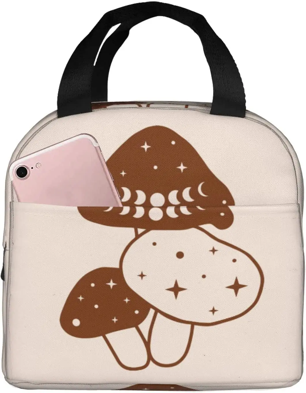 

Lunch Bag for Magic Mushroom Boho Insulated Lunch Box Cooler Tote for Adults Men Work Office School Picnic Beach Reusable
