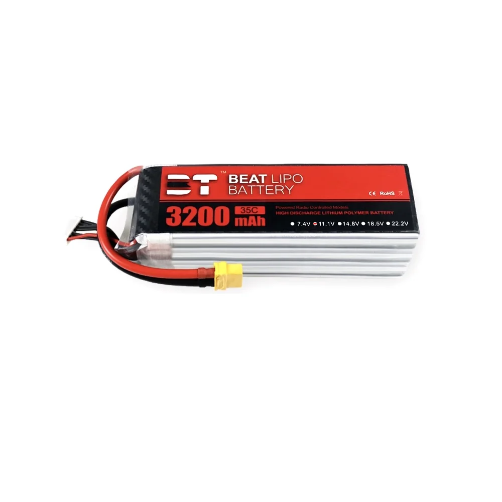 

2pcs BT 3200mAh 3S 11.1V 35C LIPO Beite Battery Aircraft Model Battery