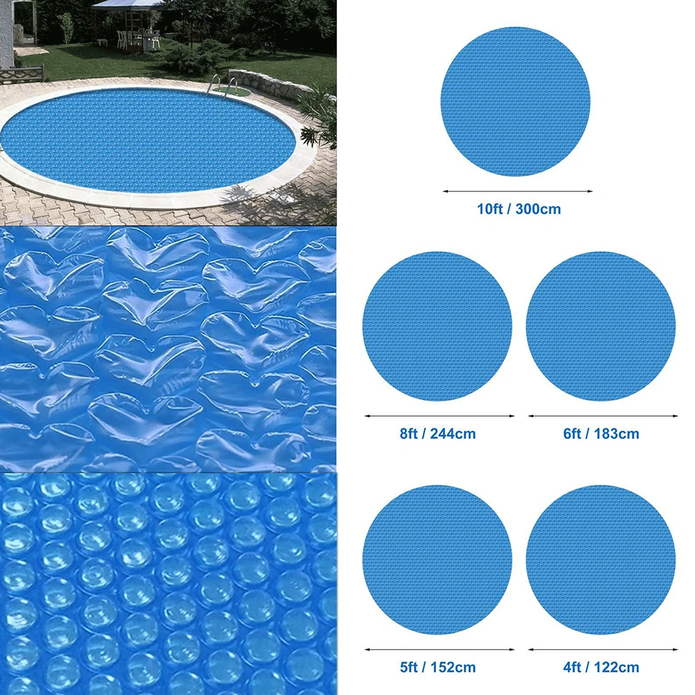

Swimming Pool Cover Protector Round Solar Heated Waterproof Tub Dust Bubble Film Swimming Accessories Pool Accessories
