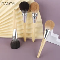 rancai 1pcs contour single wood handle soft bristles makeup brushes set cosmetic beauty tools makeup brush big powder blusher