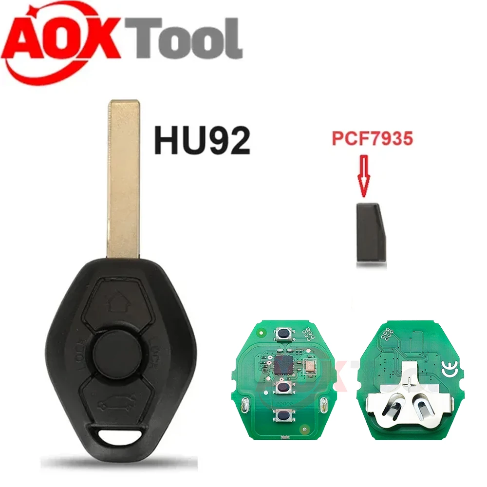 

AOKTOOL 3 кнопки система EWS Автомобильный Дистанционный ключ для BMW E38 E39 E46 X3 X5 Z3 Z4 1/3/5/7 серии 315/433 МГц ID44 PCF7935 чип