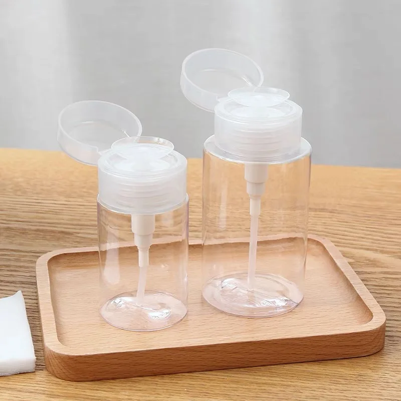 

100ml 200ml Empty Pump Dispenser Liquid UV Gel Polish Nail Art Polish Clean Bottle Polish Cleanser Remover Bottle