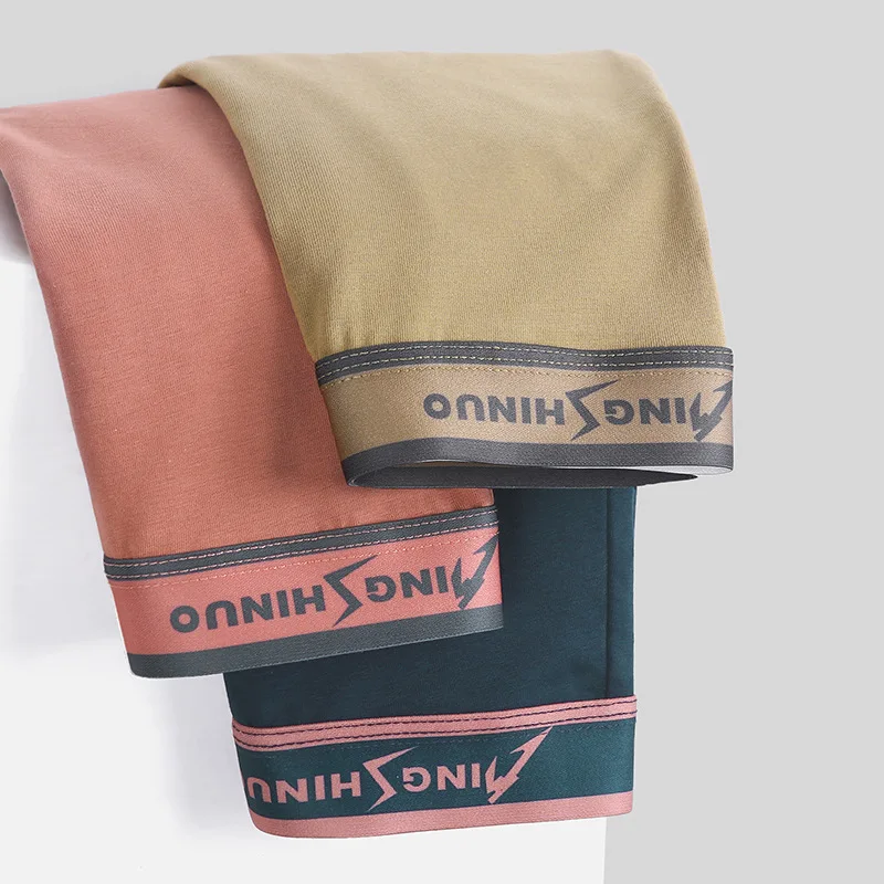 3Pcs Silver Ion Graphene Antibacterial Men Underwear Cotton Sexy Men's Boxer Shorts Breathable U Convex Underpants Mens Boxers