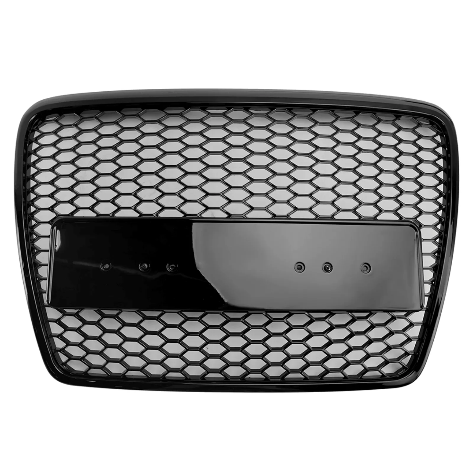 

Глянцевая черная решетка переднего бампера для Audi A6 S6 C6 2005 2006 2007 2008 2009 2010 2011 Сотовые сетчатые гоночные решетки