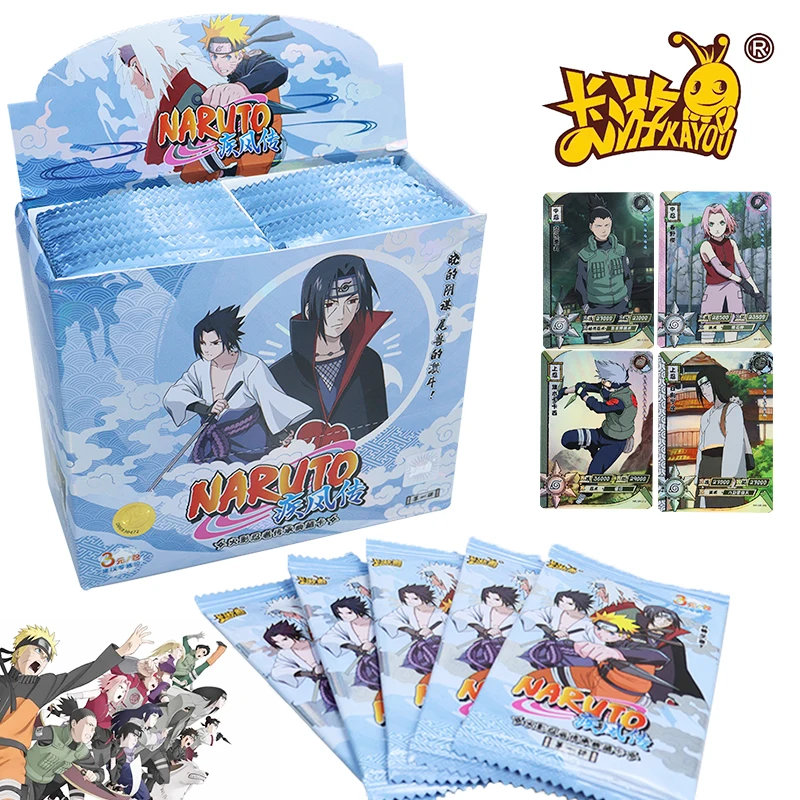 Naruto Cards Original Anime Card Game Uzumaki Naruto Uchiha Itachi Collection Peripheral Flash Figures Kids Toys Christmas Gifts