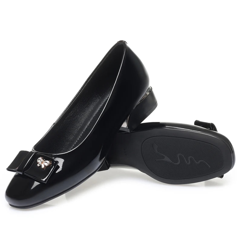 AIYUQI Women Dress Shoes 2023 New Spring Shallow Mouth Women Daily Shoes Non Slip Large Size Bow Beanie Shoes Women