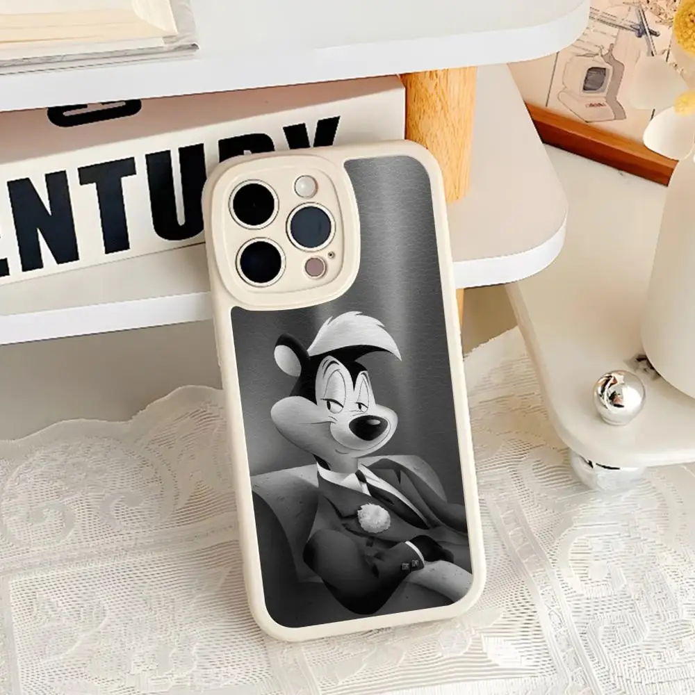 Чехол для телефона Kawayi Pepe Le Pew с рисунком Iphone 16 15 14 12 13 Pro Max 11 Mini X Xr Xs 8 Puls силиконовый