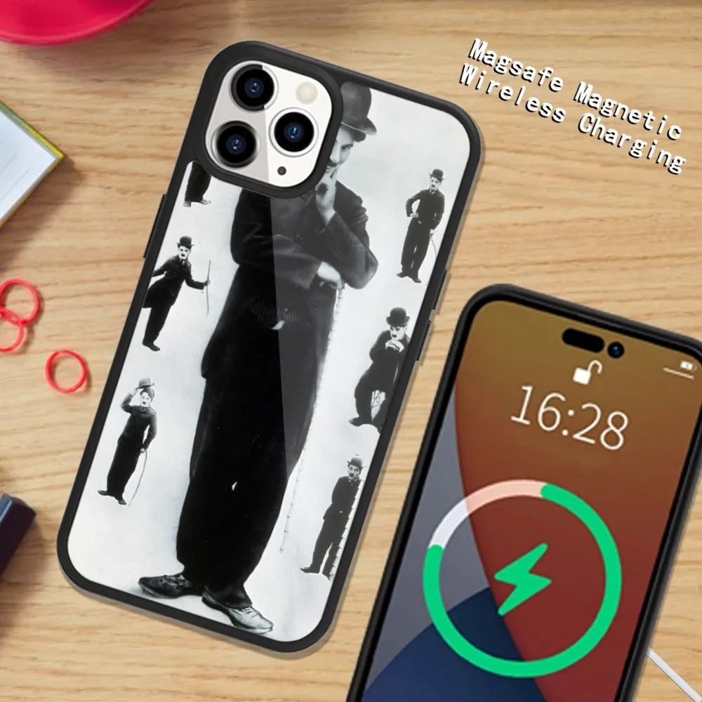 Магнитный чехол для iPhone 15 14 13 12 11 Plus Pro Max с беспроводной зарядкой