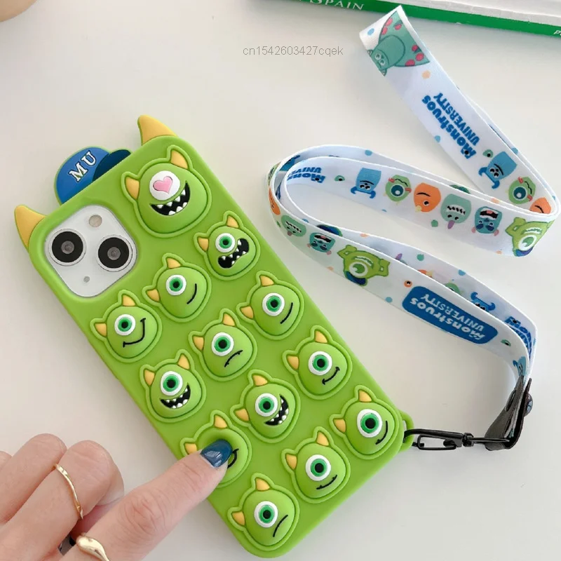 

Co-brand Cute Cartoon Mr.Q Luxury Aesthetic Cover For Girls IPhone11 12 13 Pro Max X Xs Xr Se 6 7 8 Plus Trendy Cover With Strap