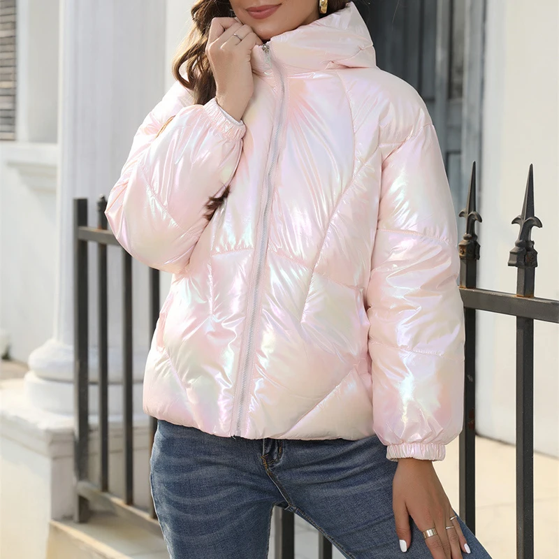 

Autumn 2022 Fashion Oversized Jackets Casual Thicken Zipper Long Sleeve Y2k Outerwear 2022 Warm Parkas Coat Women Winter Jacket