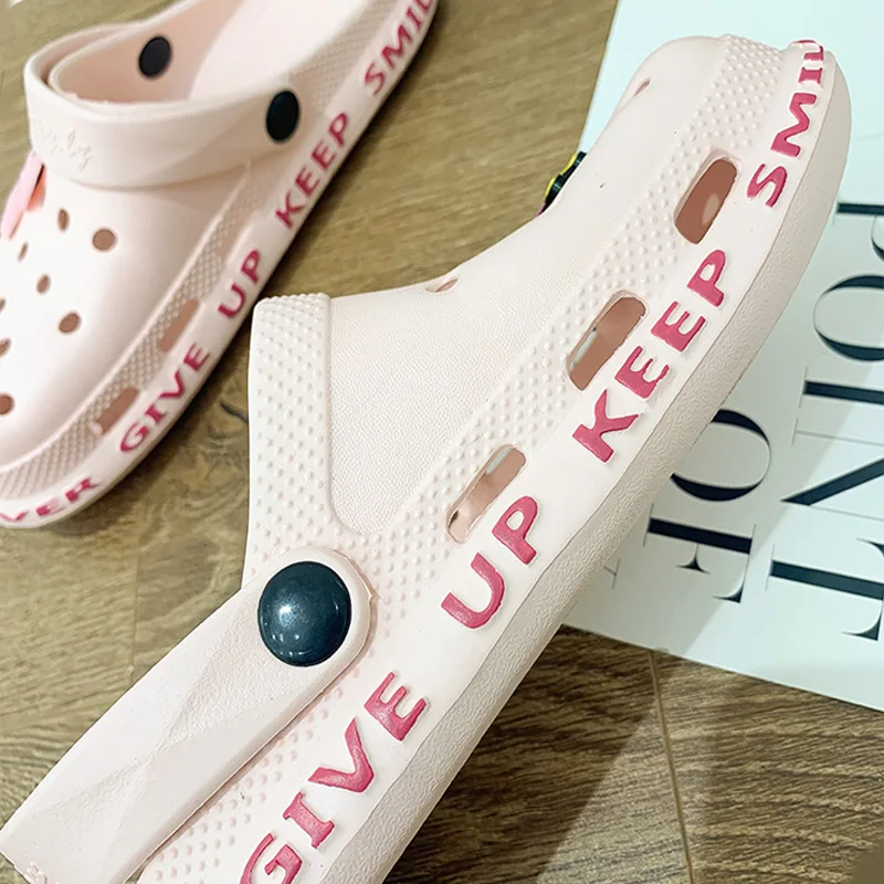

Hot Sale Pink Cute Summer Sandals Women Beach Sandals Non Slip Comfortable Lightweight Outdoor Sandals Woman zuecos de mujer