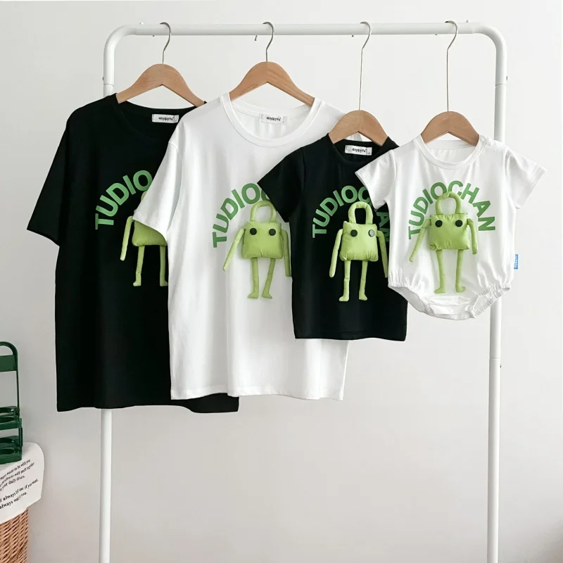 

Family Matching Clothes T-shirt, 2023 New Mom Dad Son Daughter Baby Matching Clothing Travel Vacation Family Wear Couple Outfit