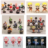 new anime naruto shippuden hinata sasuke itachi kakashi gaara anime figure q version pvc figures toys dolls kids birthday gifts