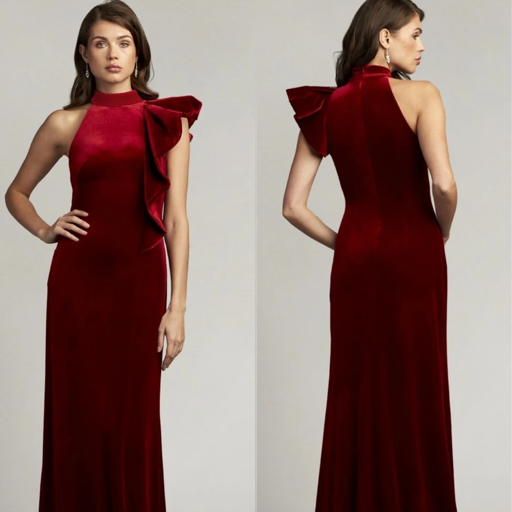 Индивидуальное трикотажное плиссированное обручальное платье с высоким