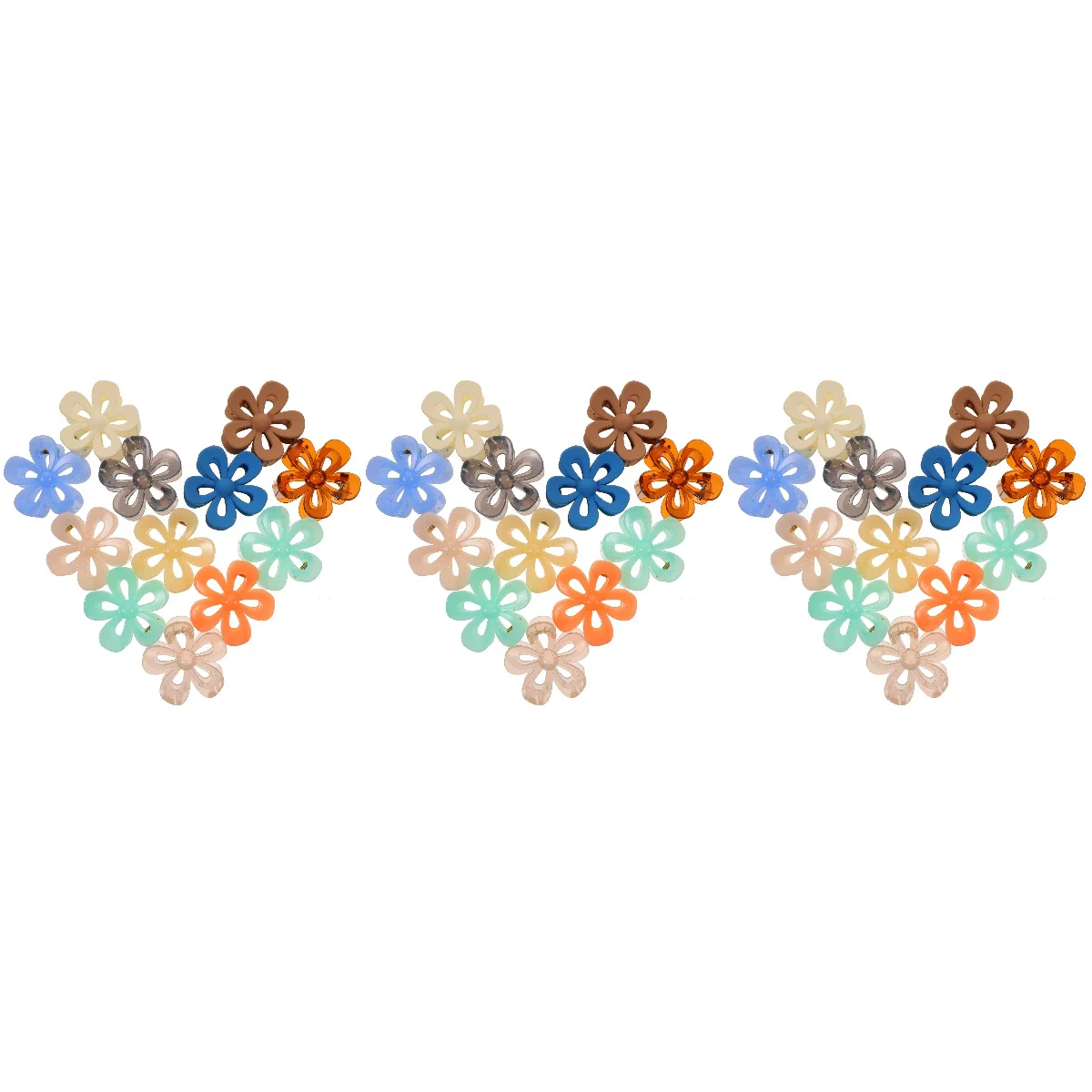 

36 Pcs Flower Hair Claw Clip Flower Hair Clips Back Hair Holder for Women Girls