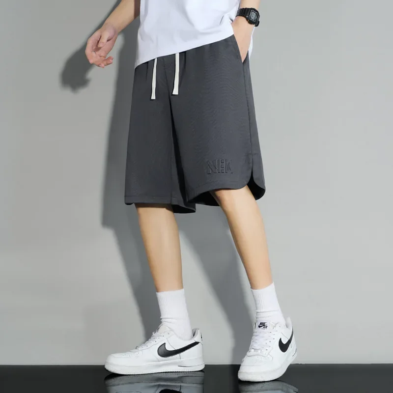 Модные модные мужские повседневные спортивные шорты свободного кроя больших