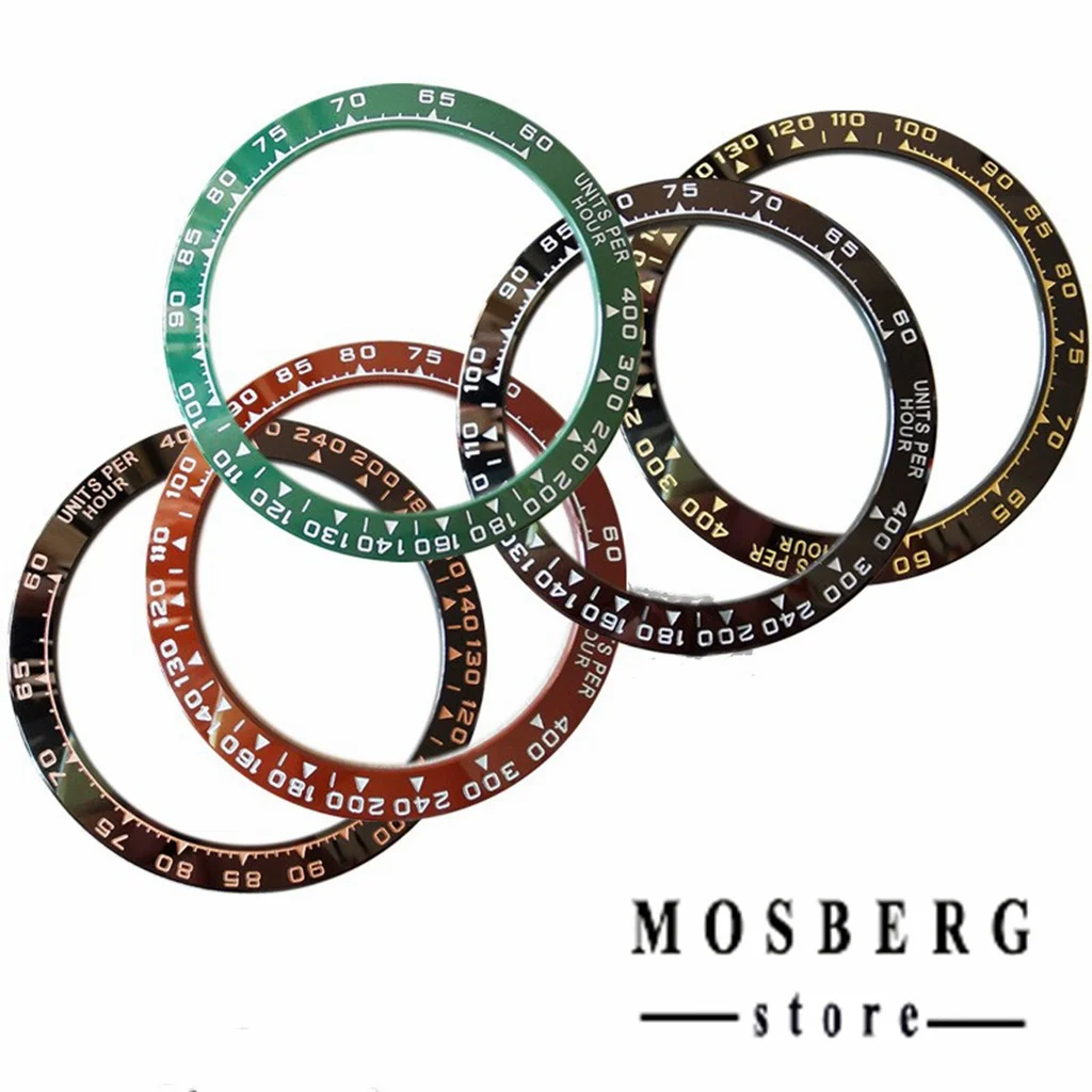 

Watch Bezel Diameter 38.5mm*30.5mm Ceramics Insert Fit Automatic Movement Watches Case Replace Accessories Parts