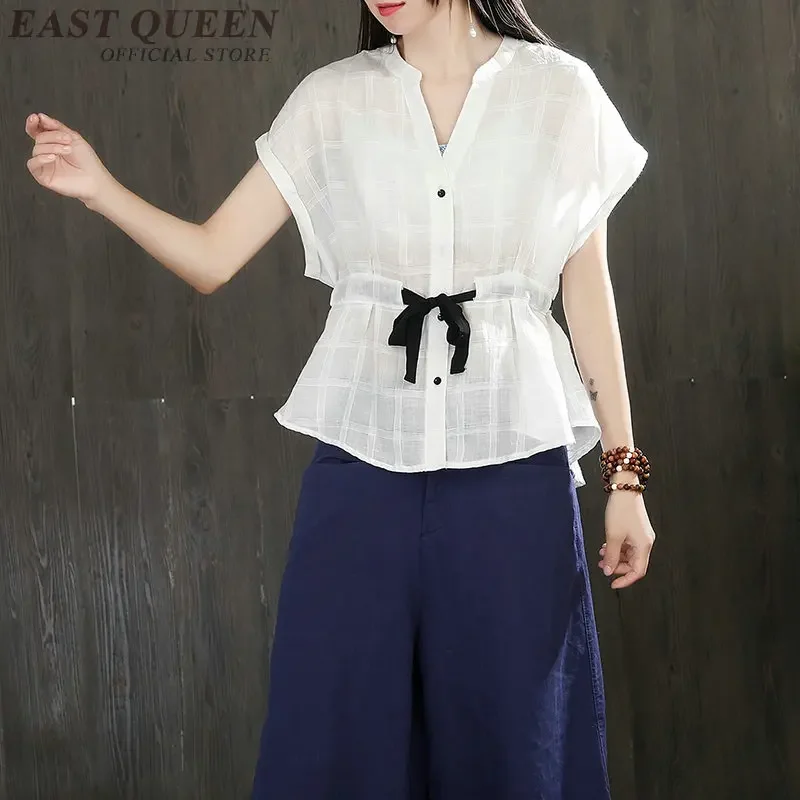 Традиционная китайская одежда для женщин топ Чонсам с воротником-стойкой