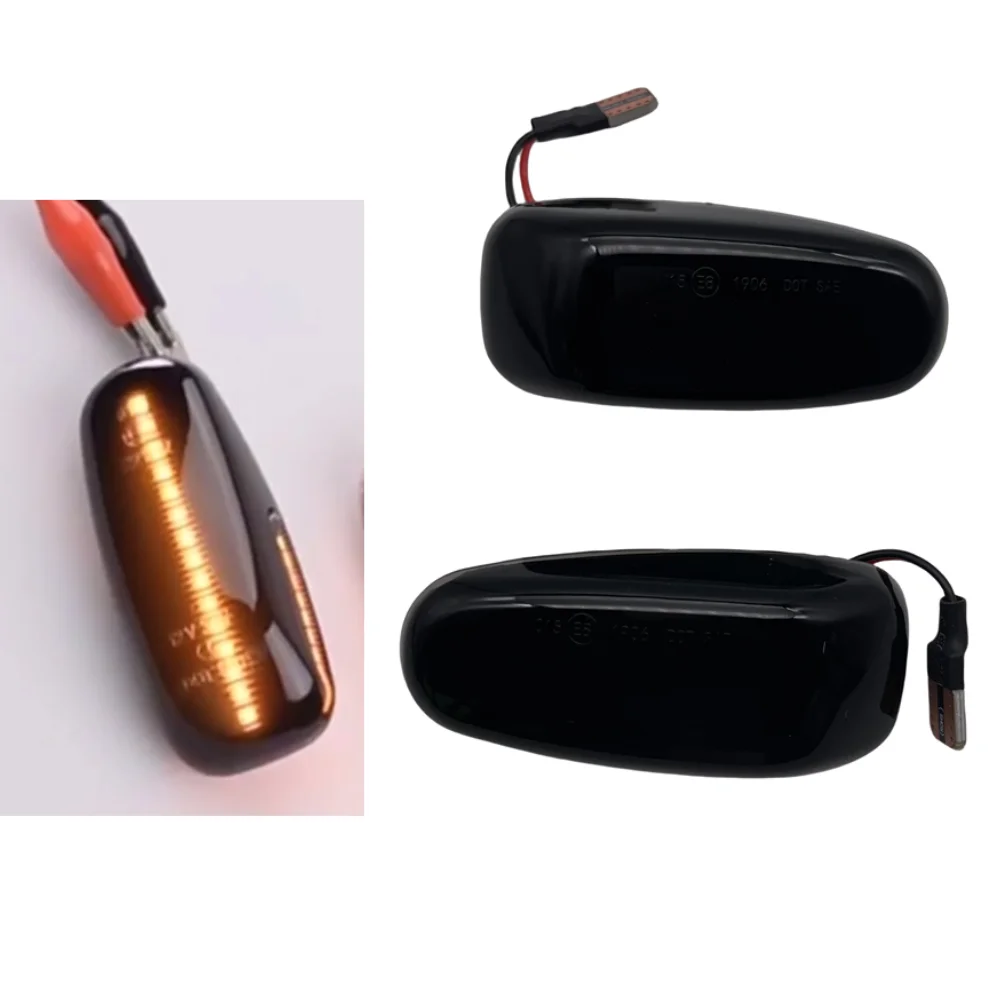 Новые 2 шт. светодиодные динамические боковые габаритные огни указателей