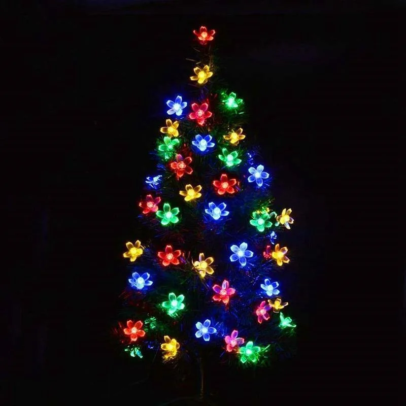 

Garden Lights String 50 LED Solar Power Flower Fairy Wedding Outdoor Party