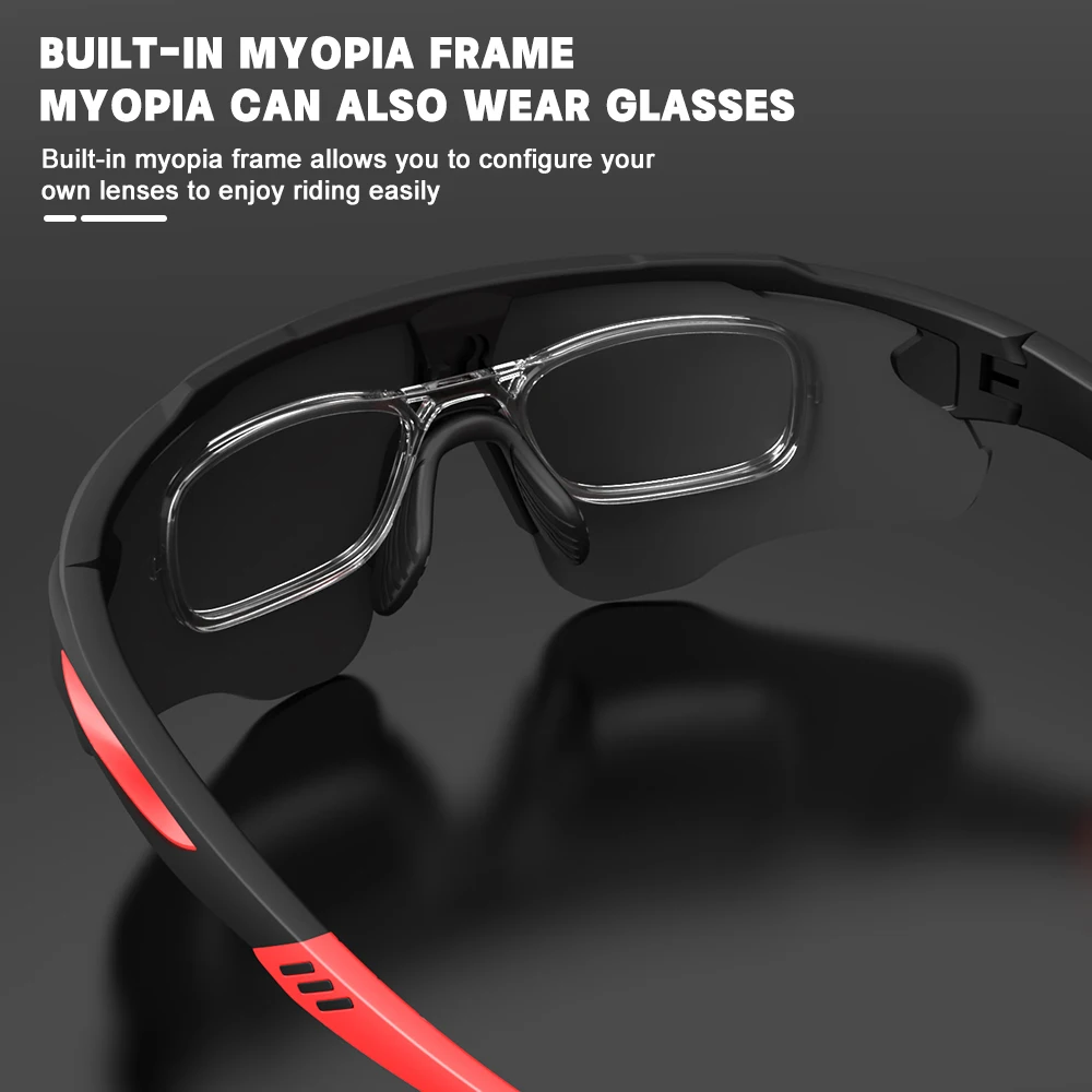 Солнцезащитные очки унисекс для велоспорта поликарбонатные линзы TR-90 материал