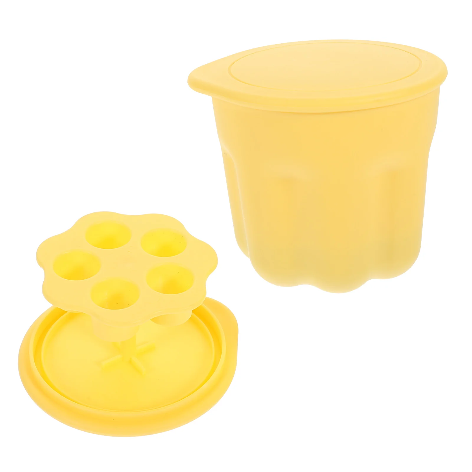 Кисть для теней век Скруббер Чаша чистки макияжа Подушка Желтый очиститель