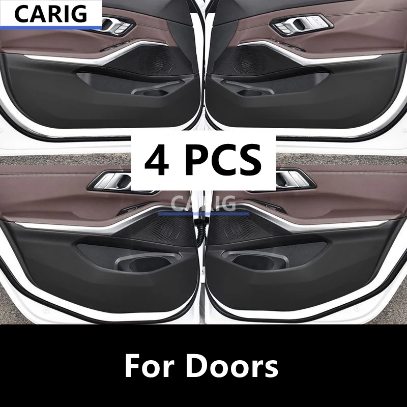 

Для BMW 3 SERIES 19-25 G20 G21 кожаная дверная противоударная наклейка, модифицированная защитная пленка для салона автомобиля, аксессуары для модификации