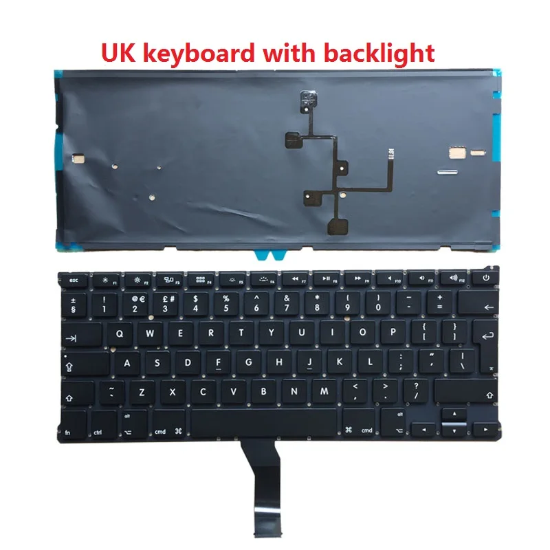 Новая клавиатура для Macbook Air 13" A1466 A1369 MD231 MD232 MC503 MC504 US/UK/Spanish/Danish/Portuguese 2011-2015 гг.