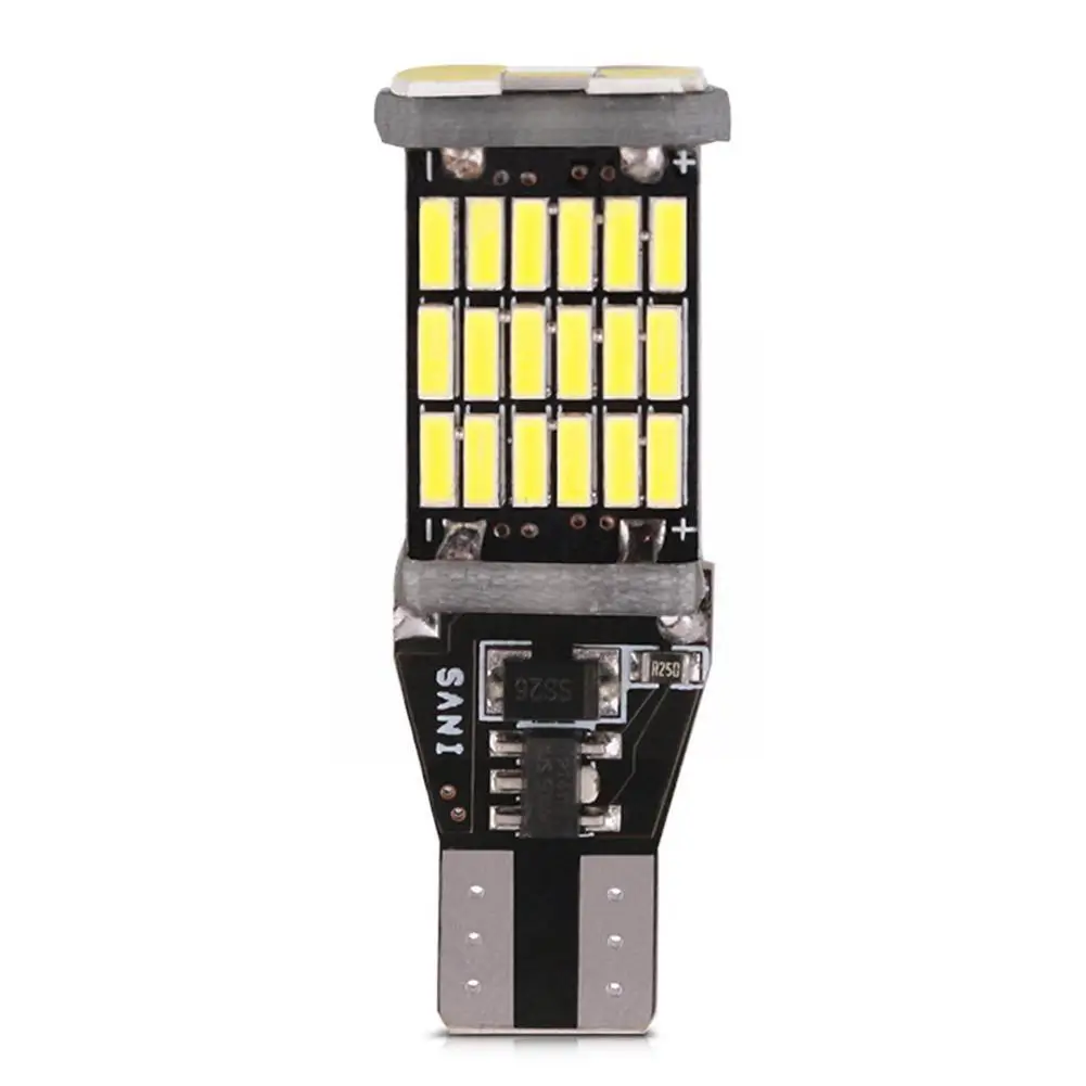 

Автомобильный светодиодный стоп-сигнал T15 4014 45SMD, декодирование яркого Canbus Light, поворот, задний стоп-сигнал H3M8