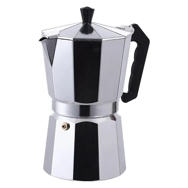 

50-600ml Moka Pot Stovetop Camping Manual Cuban Coffee Maker Manual Camping Cuban Coffee Brewer for Making Cappuccino Latte