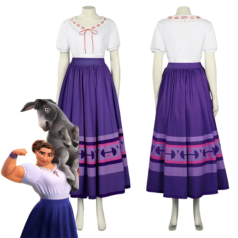 

Adult Luisa Madrigal Cosplay Costume Outfits Halloween Carnival Suit
