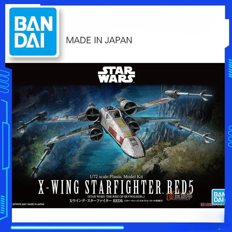 

BANDAI ORIGINAL 1/72 STAR WARS X-WING STARFIGHTER RED5 FOR RAY The Rise of Skywalker Action Figure Assemble Model Kit