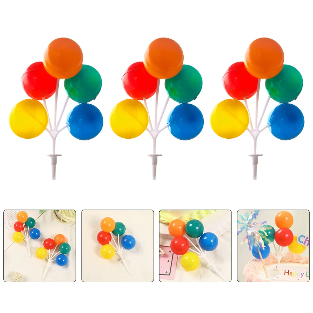 

Cake Balloon Toppers Cupcake Picks Topper Pick Decor Birthday Party Dessert Wedding Mini Appetizer Balloons Toothpick Baby