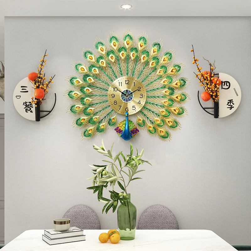 Бесшумные эстетические настенные часы цифровые роскошные художественные для