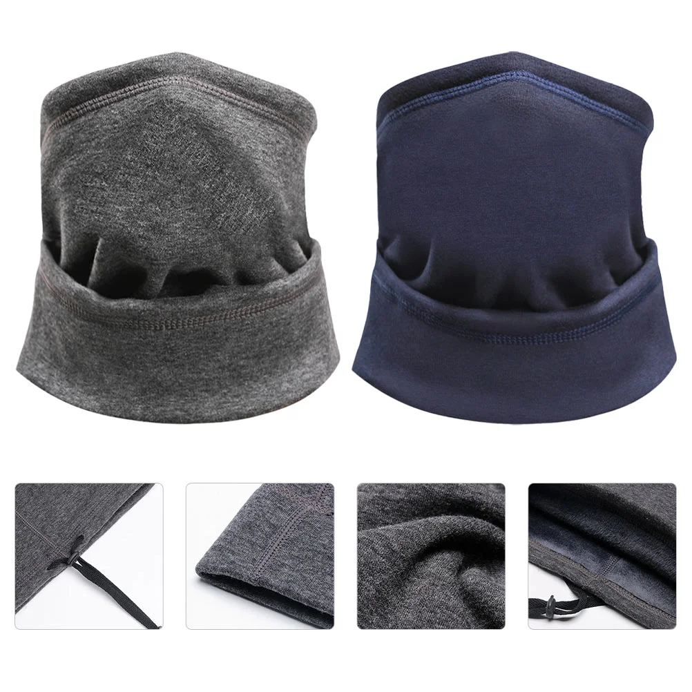 

2pcs Outdoor Riding Collar Hat Headband Cold-proof Winter Warm Cover