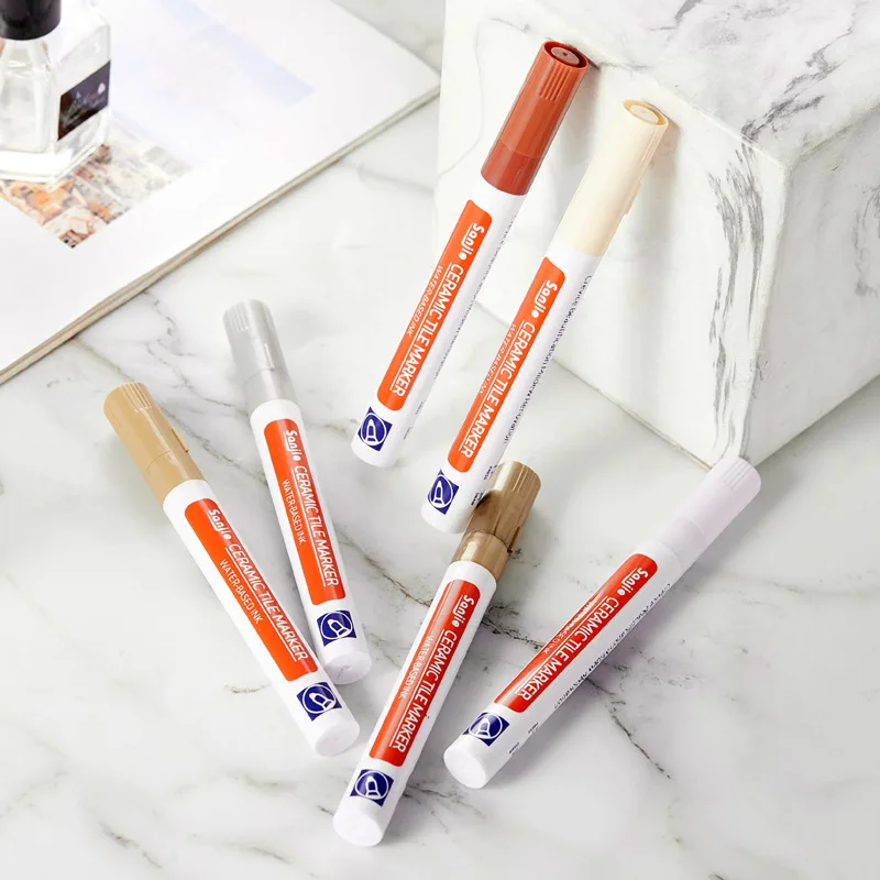 

Waterproof Tile Gap Repair Color Pen Bathroom Porcelain Filling Pen Mouldproof Filling Agents Bathroom Paint Cleaner Tile Grout