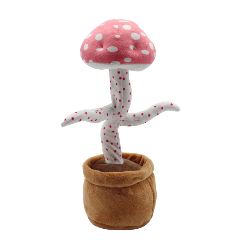 

Ins Dancing Mushroom Toy 120 Songs Singing Electric Mushroom Plush Toy Wiggle Luminous Toy Baby Interactive Musical Toys