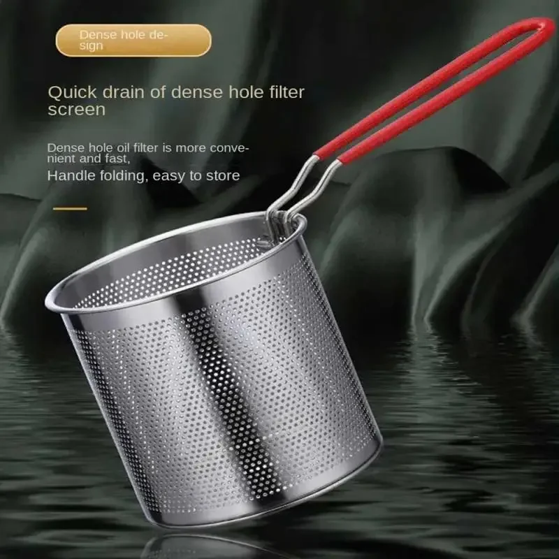 Кухонная фритюрница из нержавеющей стали 304 с фильтром