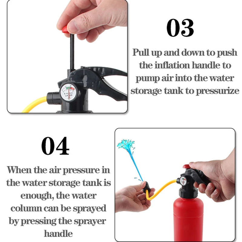 Большой огнетушитель игрушка водяные бластеры пожарный косплей для детей