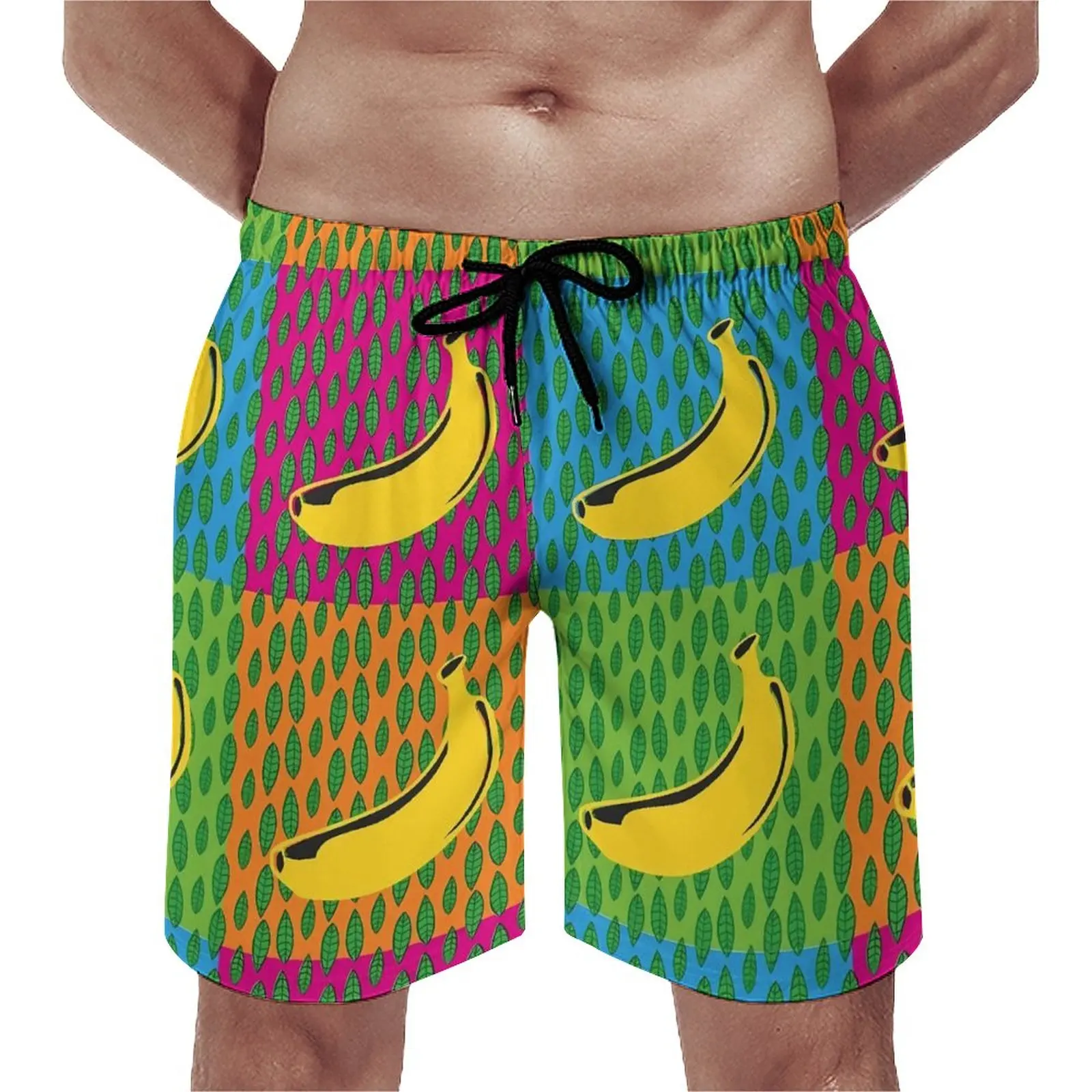 

Board Shorts Banana Warhol Hawaii Swimming Trunks Pop Art Comfortable Sports Fitness High Quality Large Size Beach Short Pants